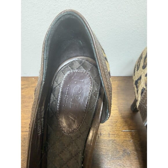 Leopard Print J.Crew Collection Calf Hair Pumps Size 7 Cheetah Made In Italy - Picture 4 of 6